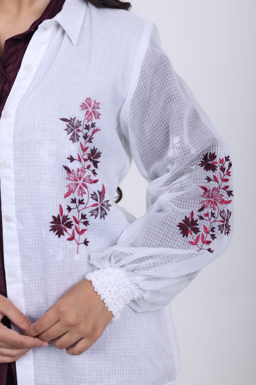 Blooming Joy – Three-Piece Chanderi Set