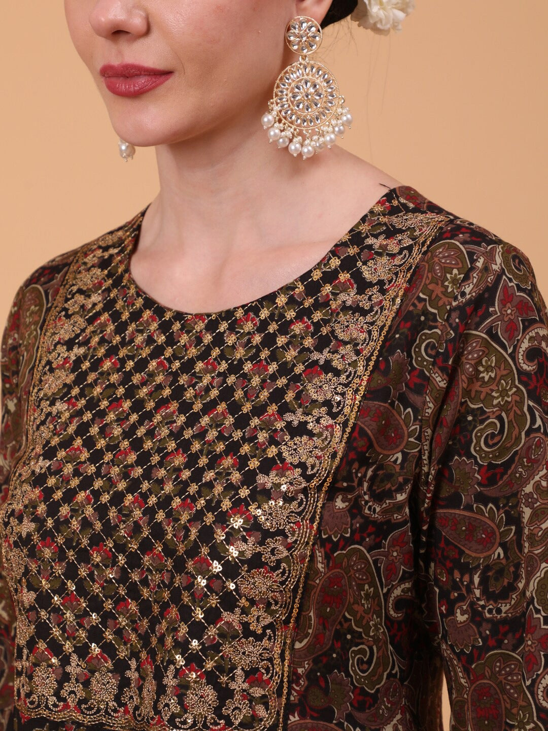 Cotton Ethnic Dress With Dupatta 1